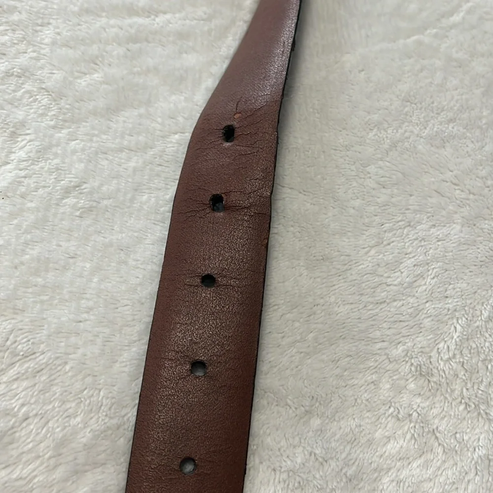 Size 42 brown leather men’s belt